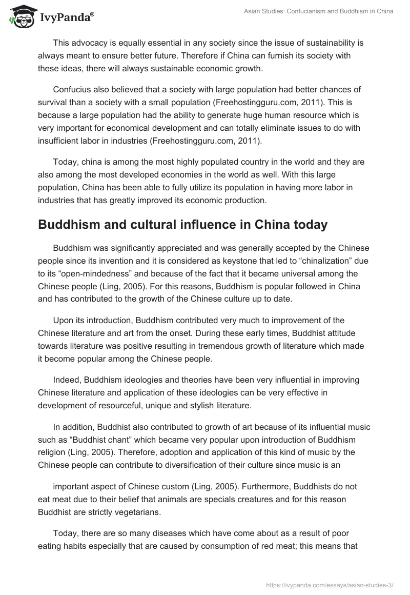 Asian Studies: Confucianism and Buddhism in China. Page 4