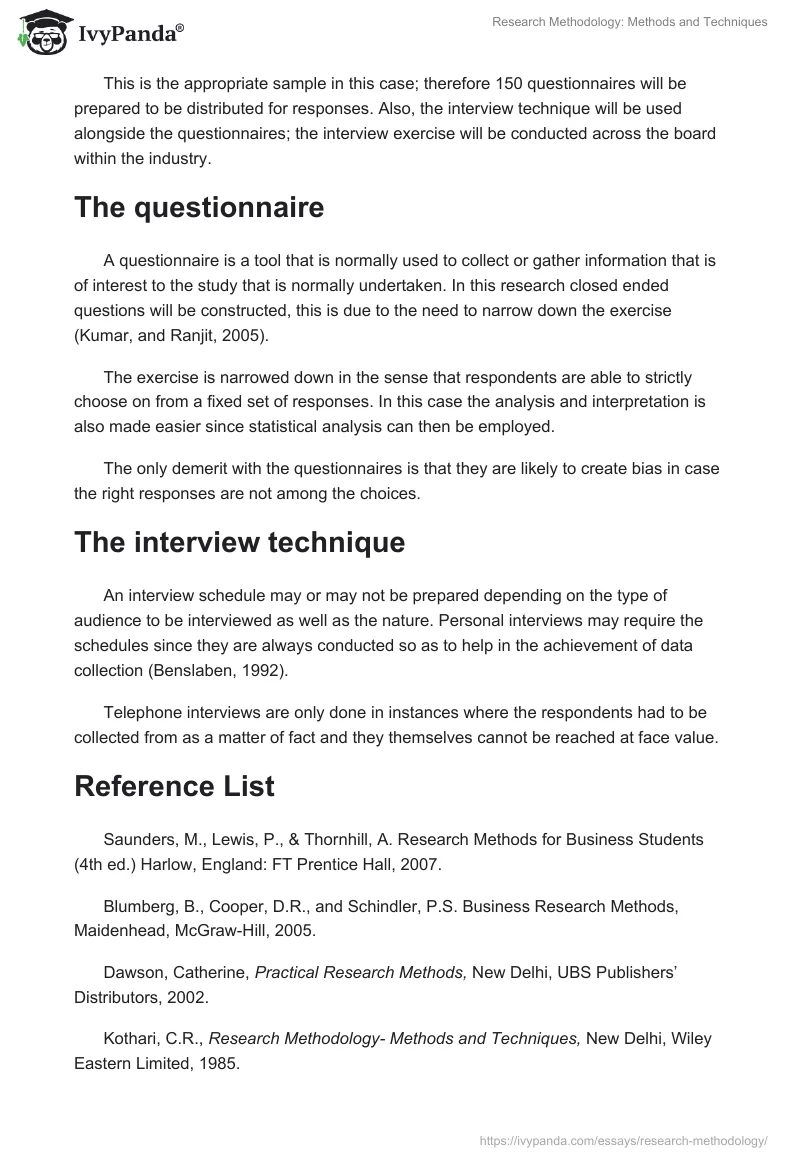 Research Methodology: Methods and Techniques. Page 3