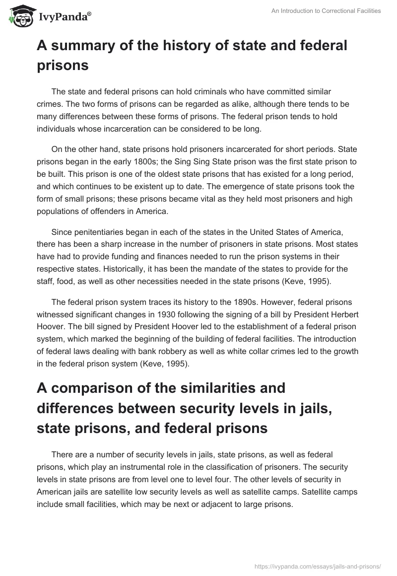 An Introduction to Correctional Facilities. Page 2