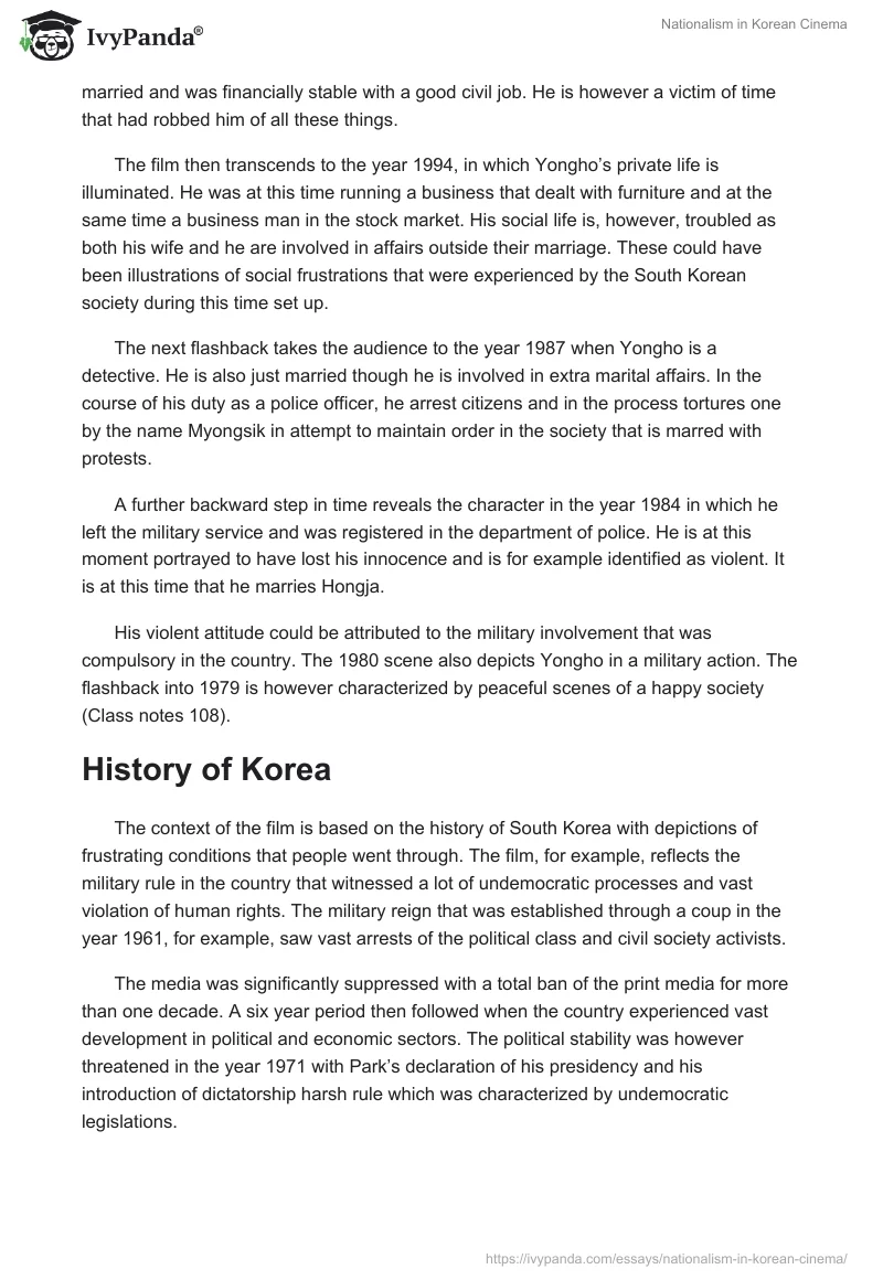 Nationalism in Korean Cinema. Page 2