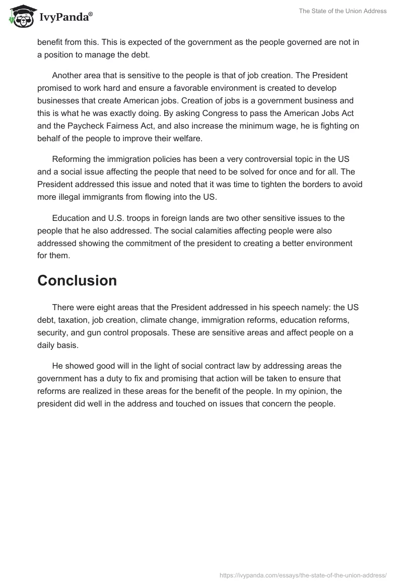 The State of the Union Address. Page 2