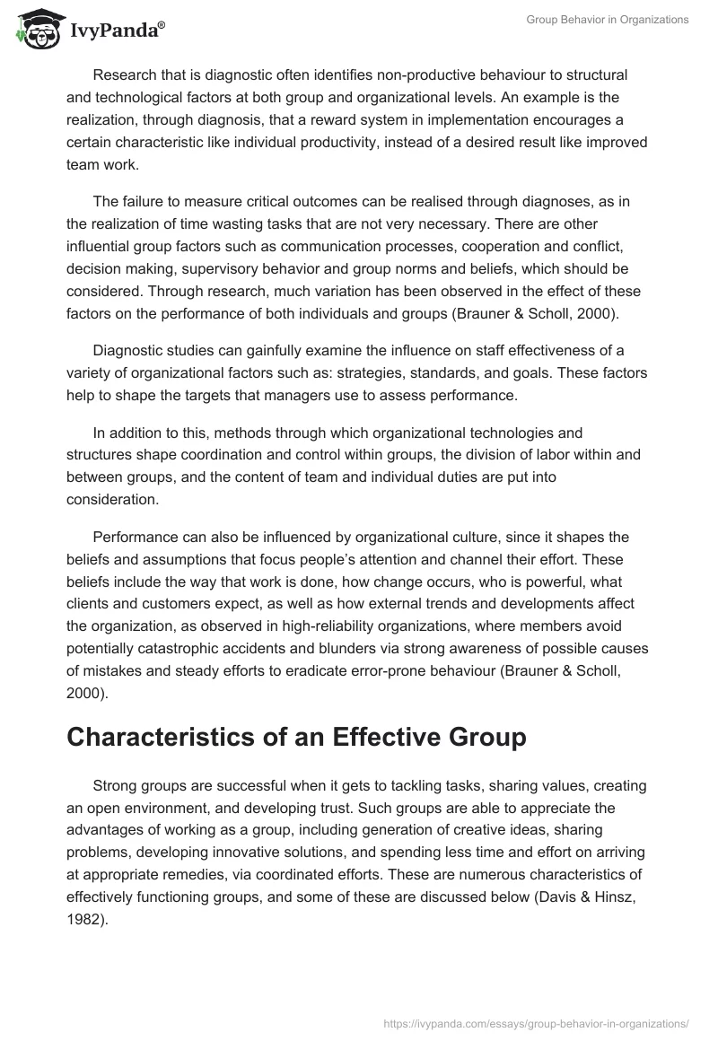 Group Behavior in Organizations. Page 4