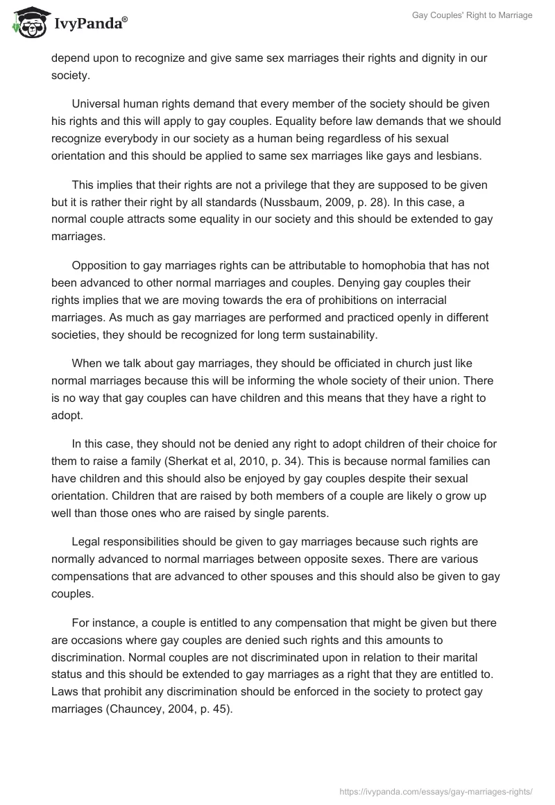 Gay Couples' Right to Marriage. Page 3