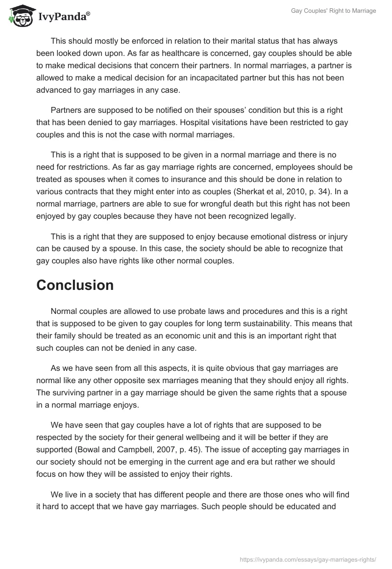 Gay Couples' Right to Marriage. Page 4