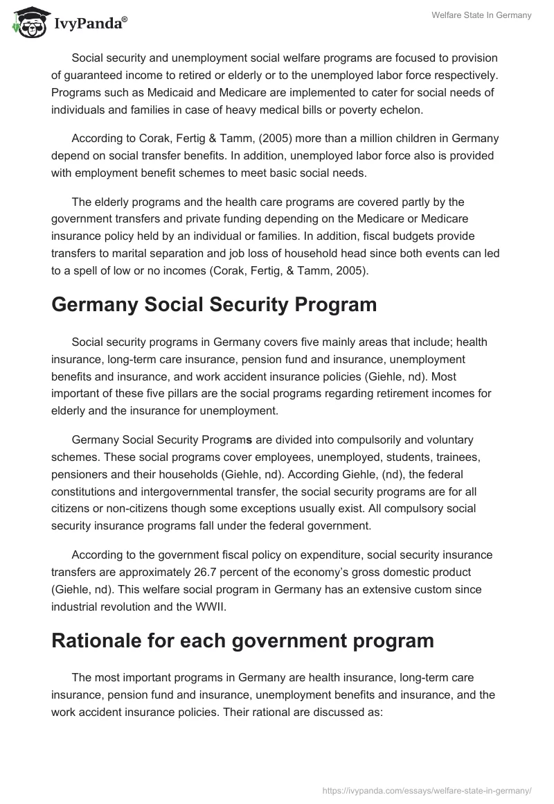Welfare State In Germany. Page 2