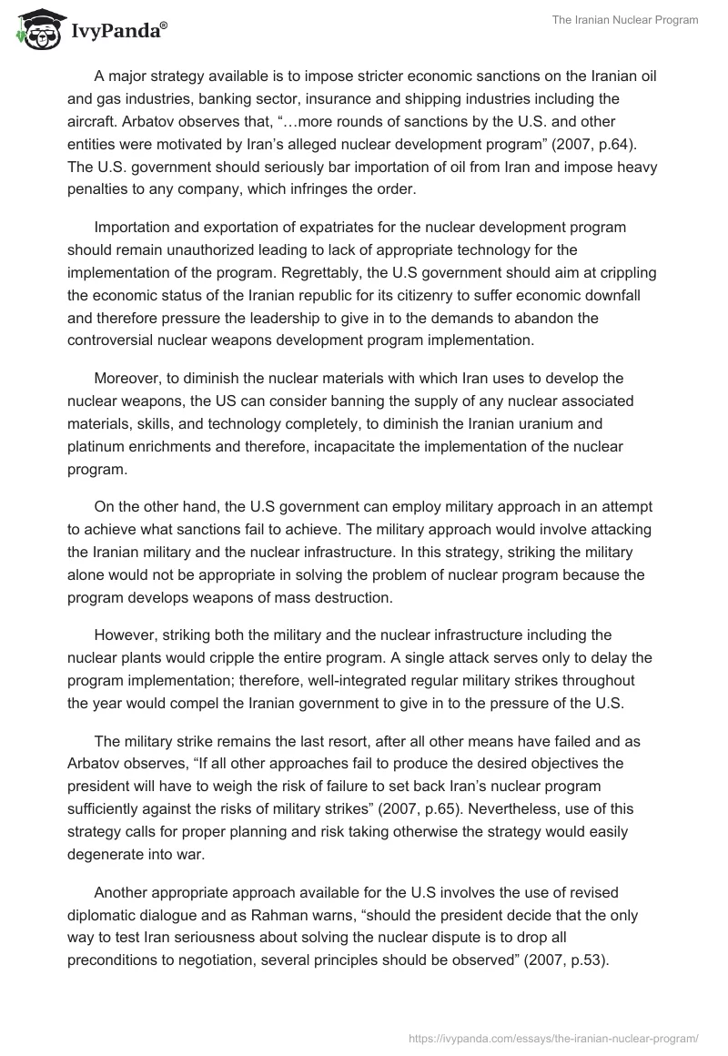 The Iranian Nuclear Program. Page 2