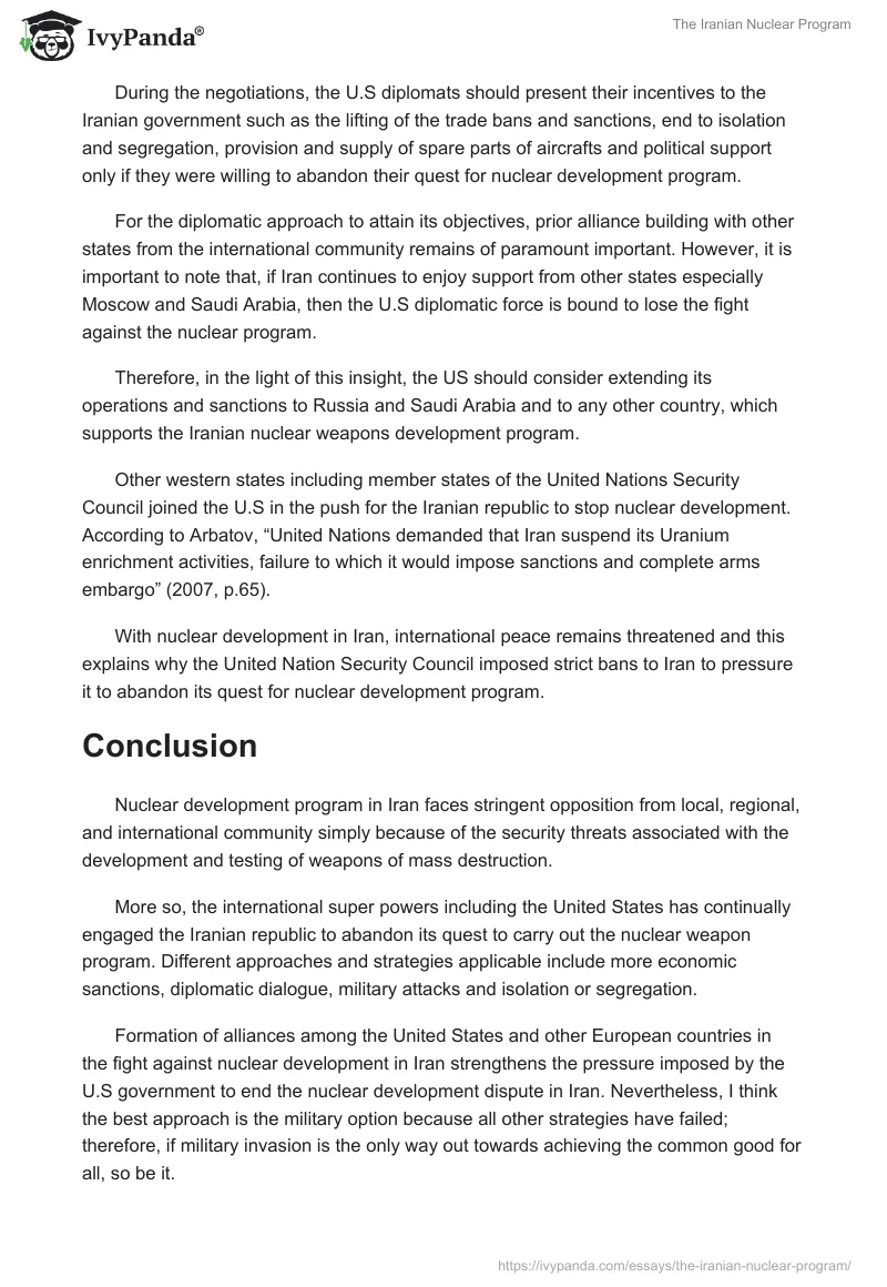 The Iranian Nuclear Program. Page 3