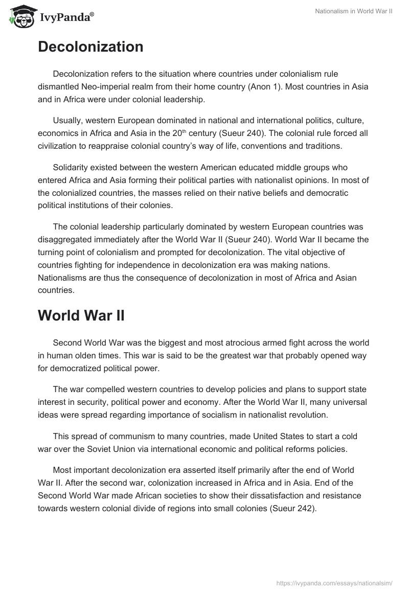 Nationalism in World War II. Page 4