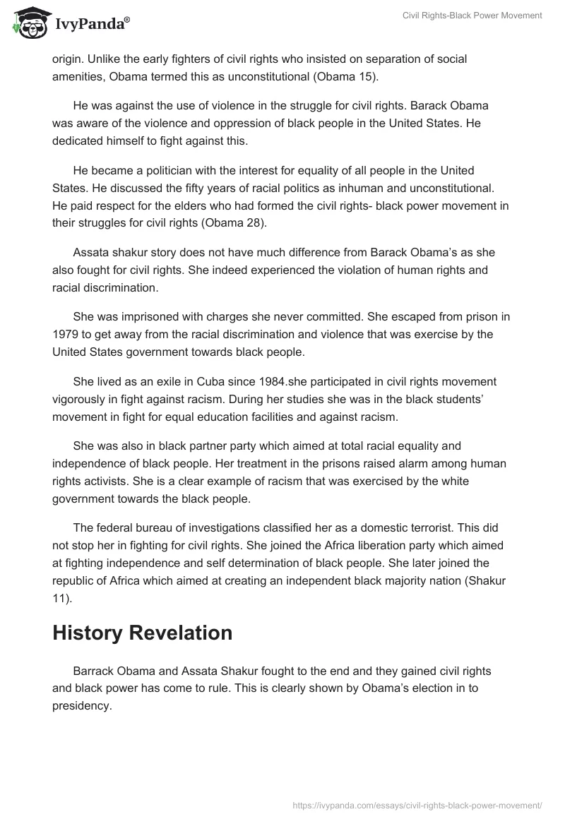 Civil Rights-Black Power Movement. Page 2