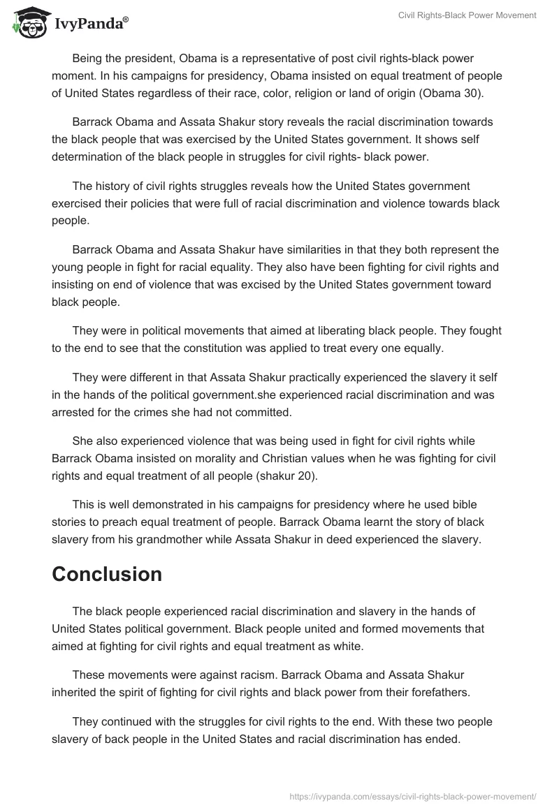Civil Rights-Black Power Movement. Page 3