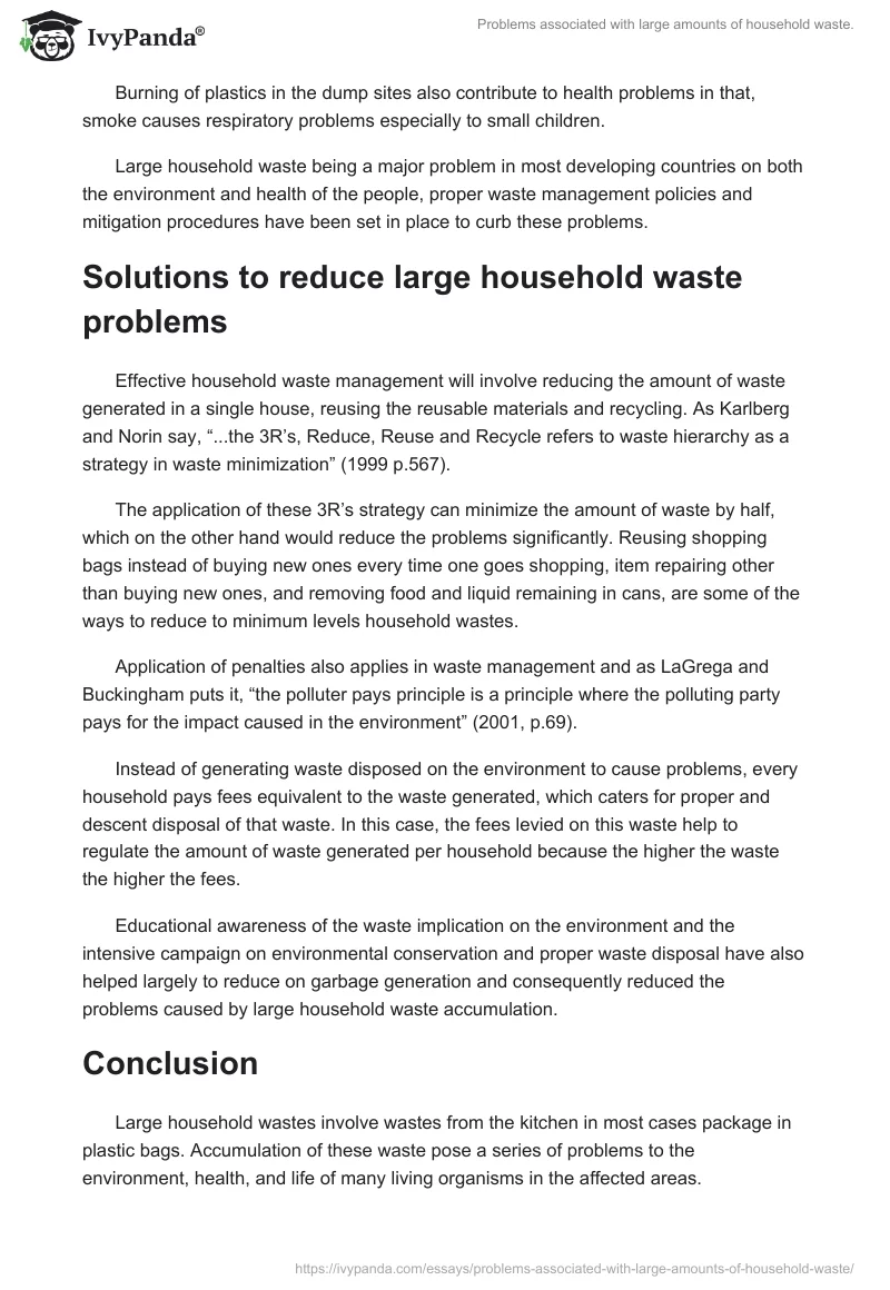 Problems of Household Waste Disposal. Page 3