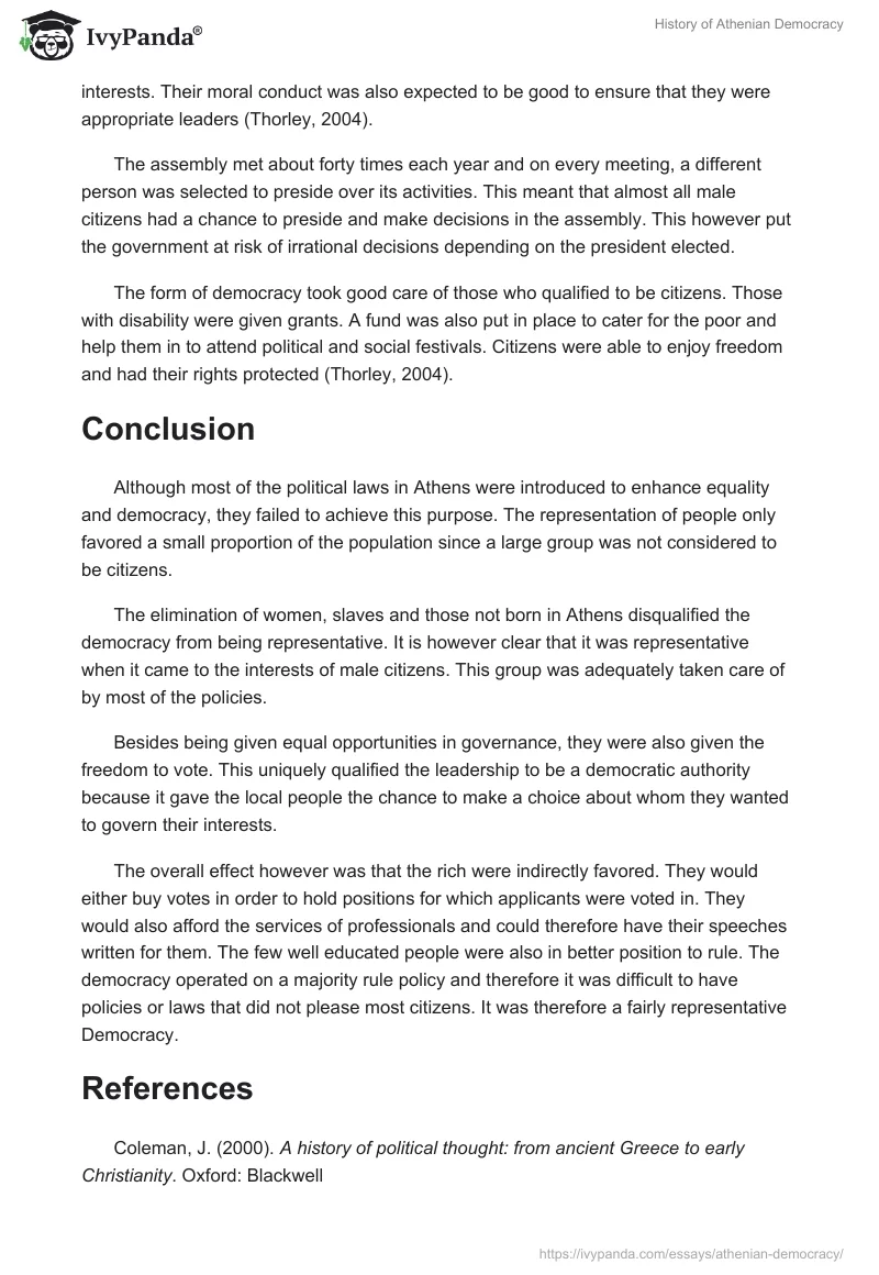 History of Athenian Democracy. Page 5
