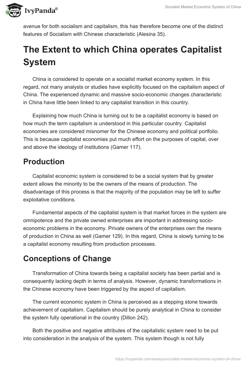 Socialist Market Economic System of China. Page 4