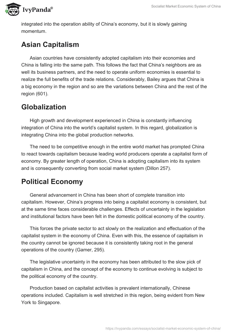 Socialist Market Economic System of China. Page 5