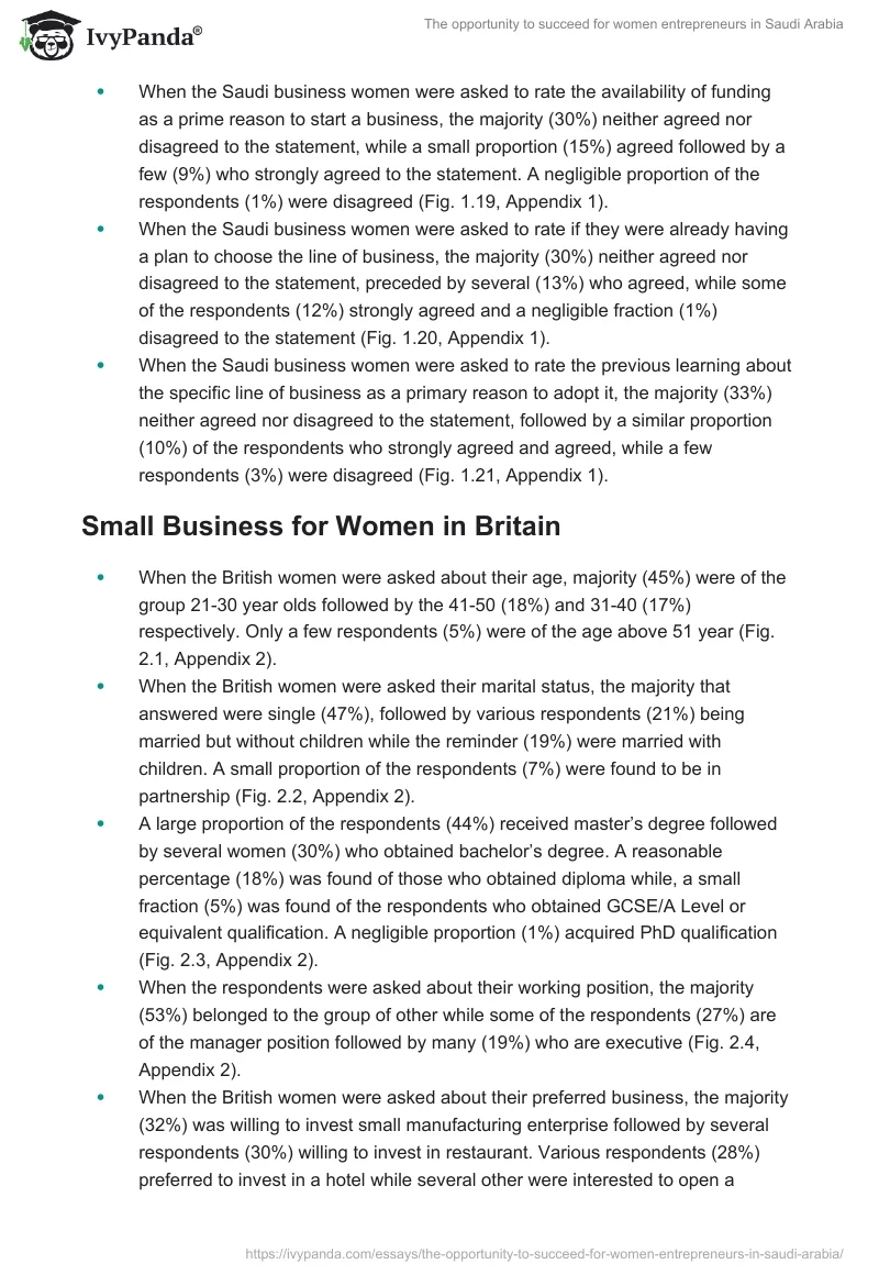The opportunity to succeed for women entrepreneurs in Saudi Arabia. Page 5