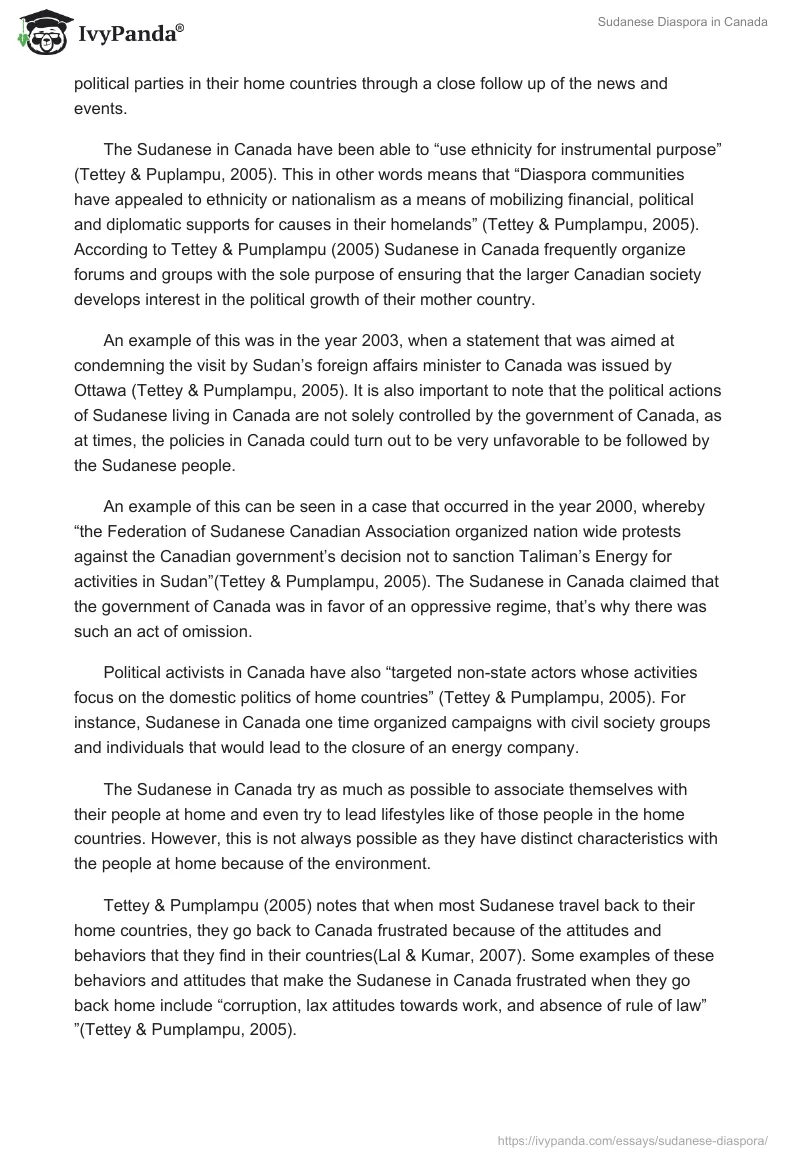 Sudanese Diaspora in Canada. Page 3