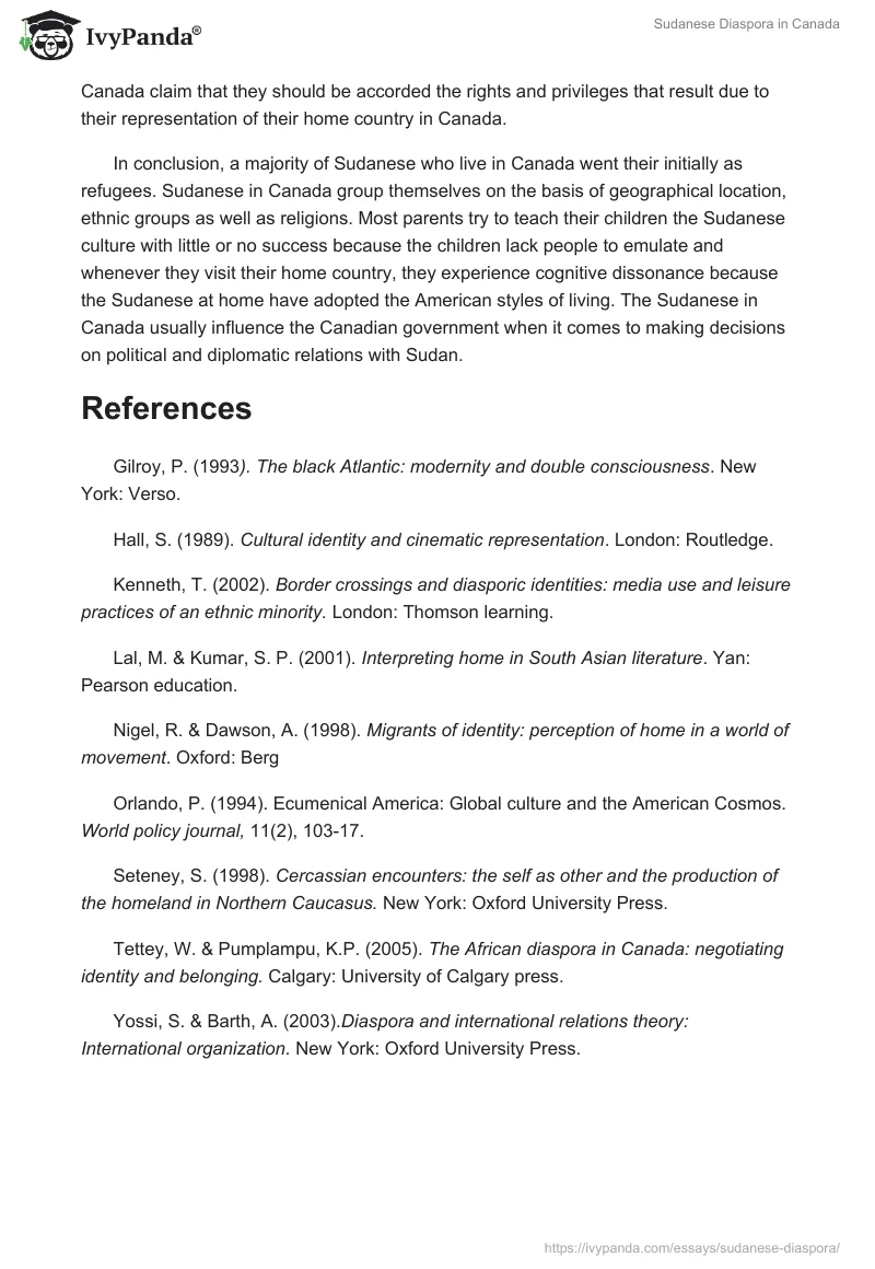 Sudanese Diaspora in Canada. Page 5