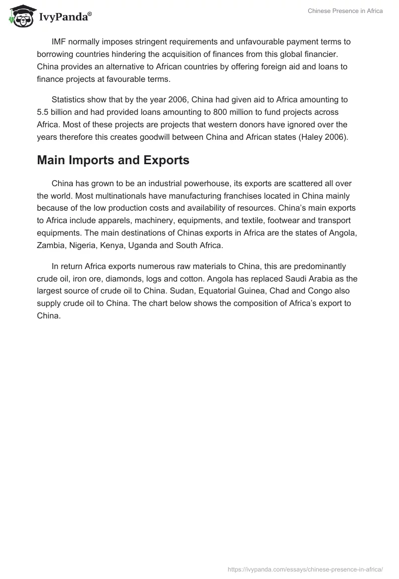 Chinese Presence in Africa. Page 2