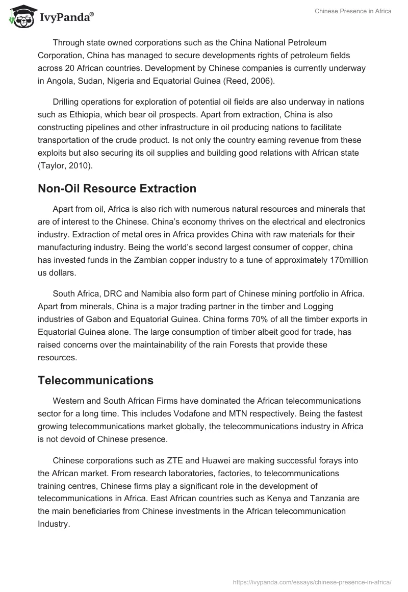 Chinese Presence in Africa. Page 4