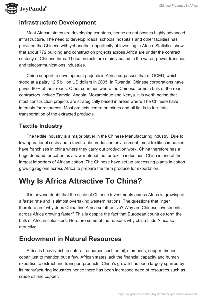 Chinese Presence in Africa. Page 5