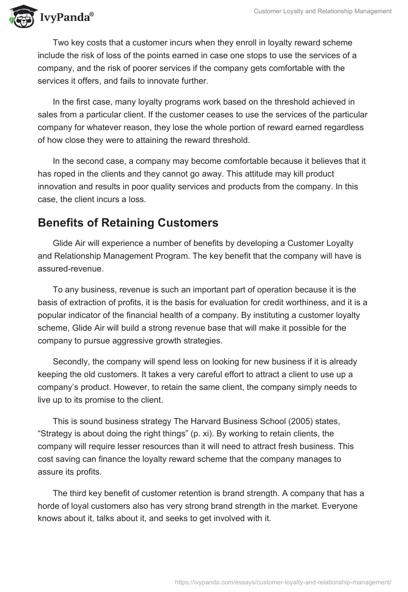 Customer Loyalty and Relationship Management. Page 5