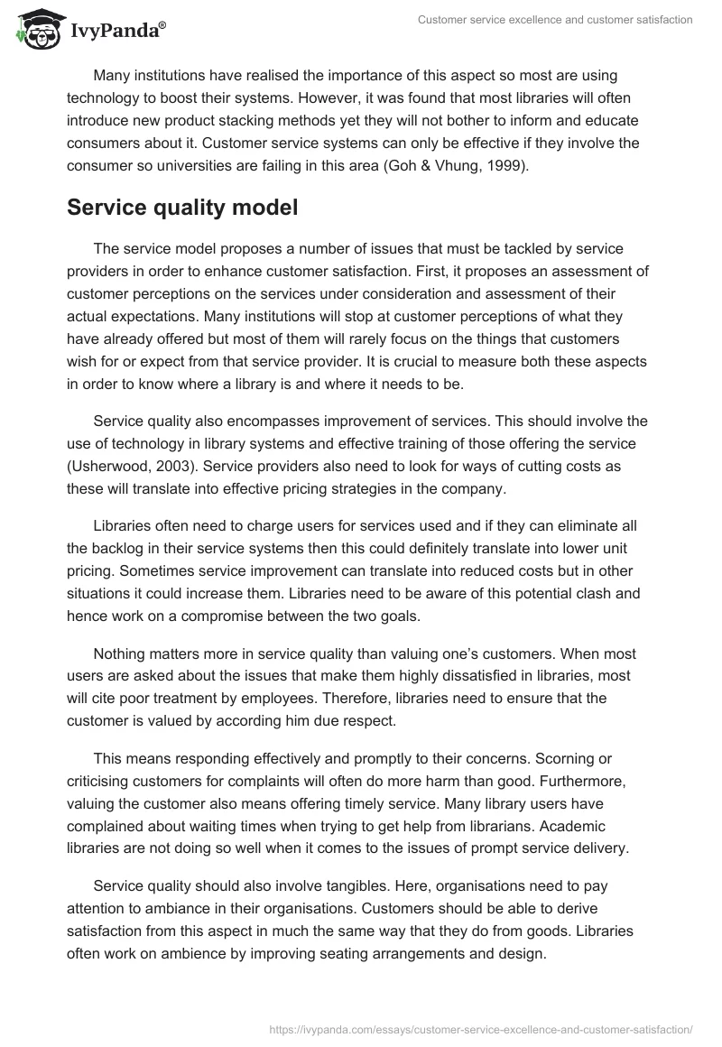 Customer Service Excellence and Customer Satisfaction. Page 4