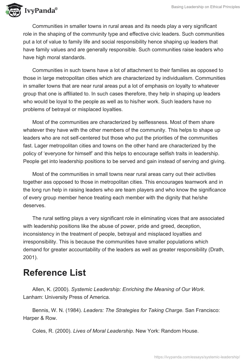 Basing Leadership on Ethical Principles. Page 3