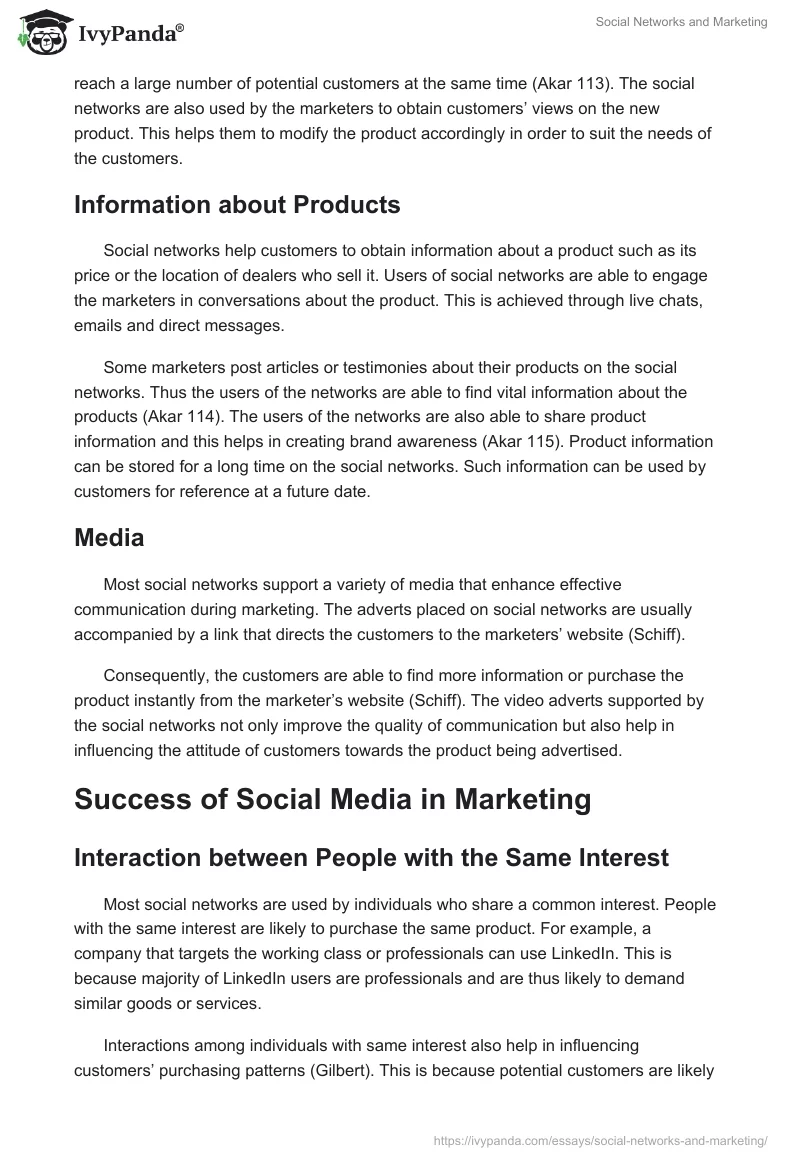 Social Networks and Marketing. Page 4