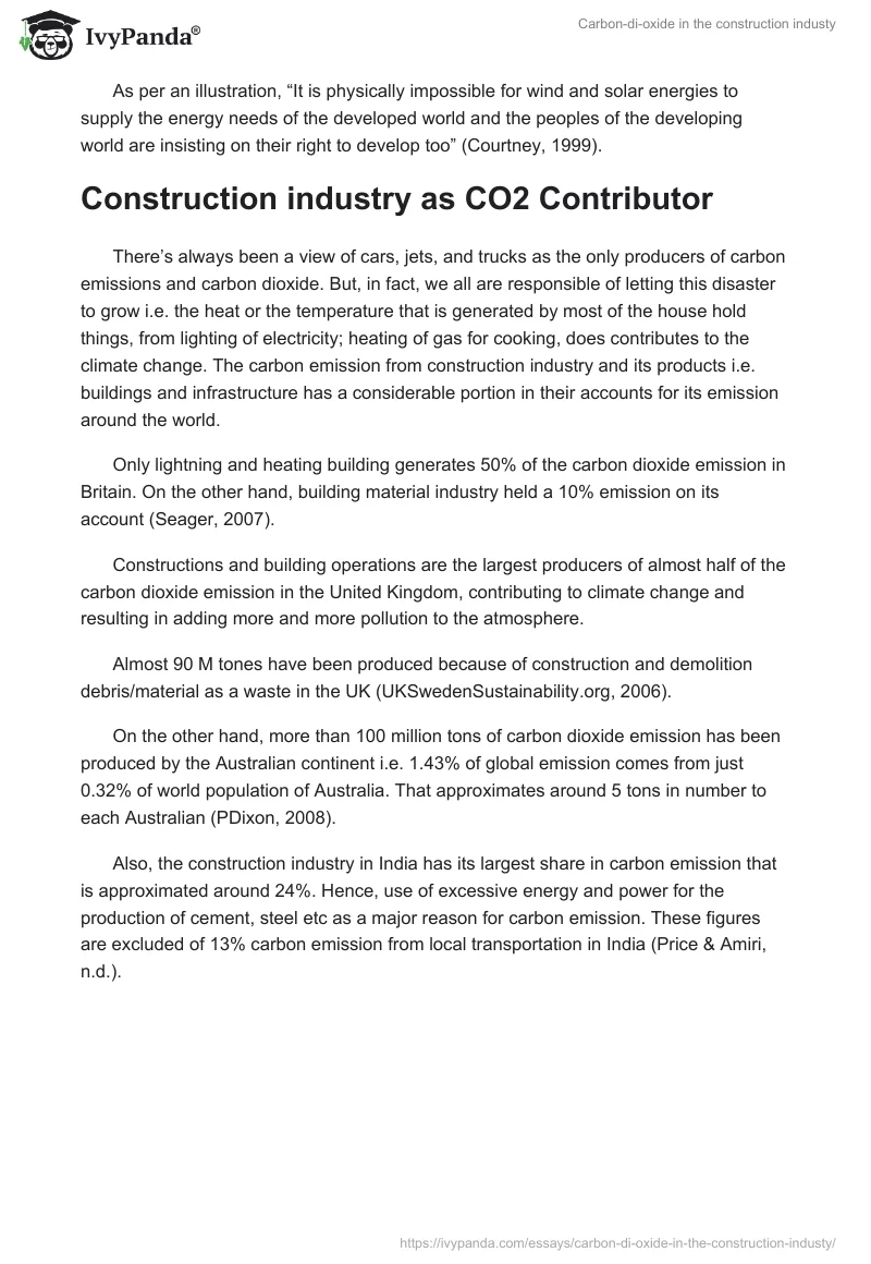 Carbon-DI-Oxide in the Construction Industy. Page 4