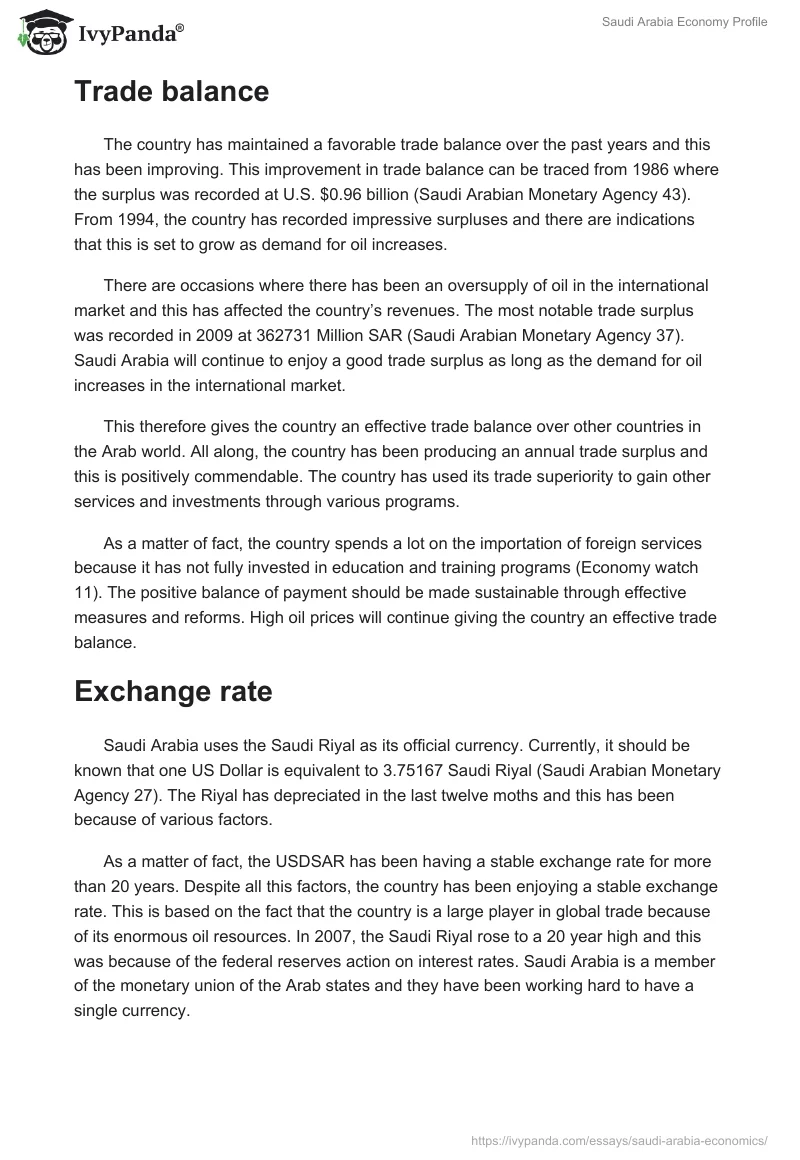 Saudi Arabia Economy Profile. Page 4