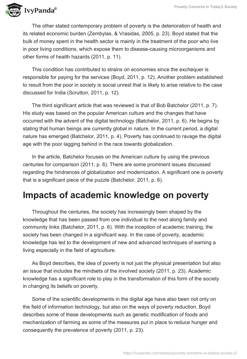 Poverty Concerns in Today's Society. Page 4
