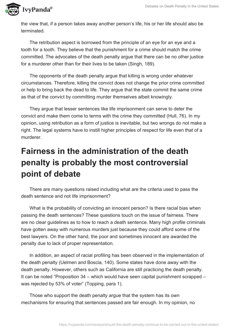 Debates on Death Penalty in the United States. Page 3