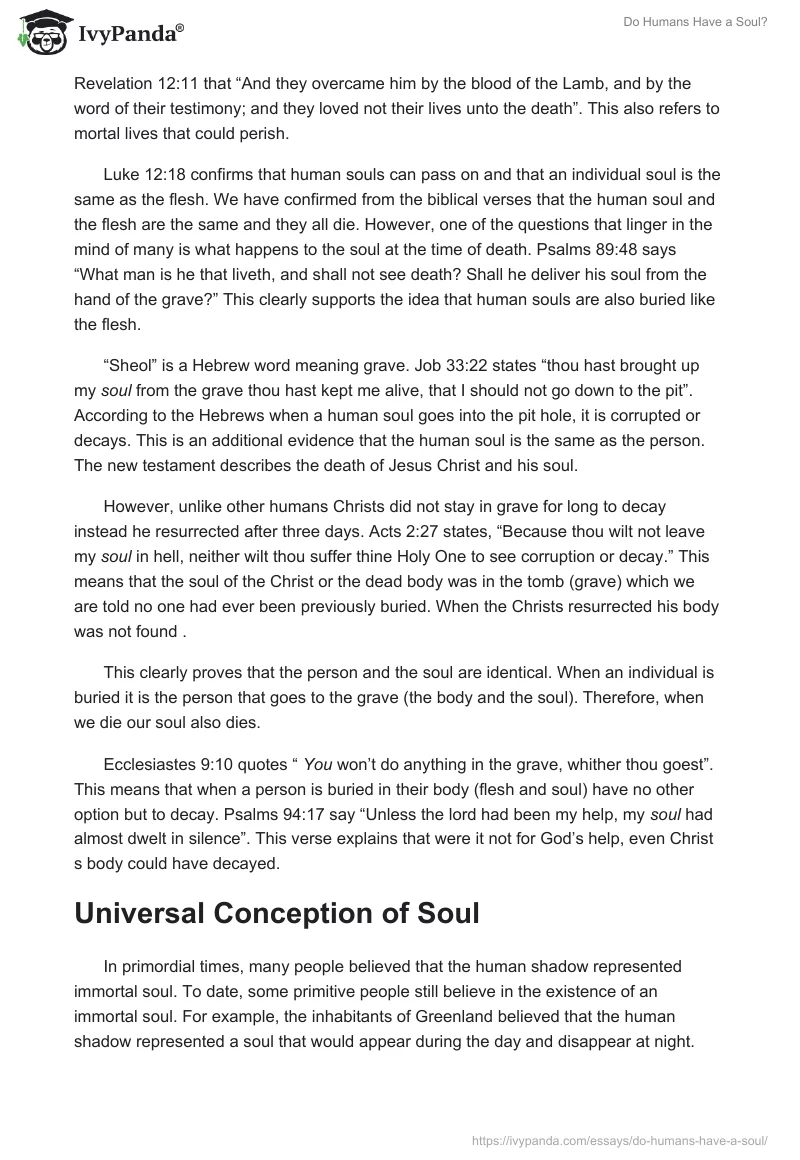 Do Humans Have a Soul?. Page 2