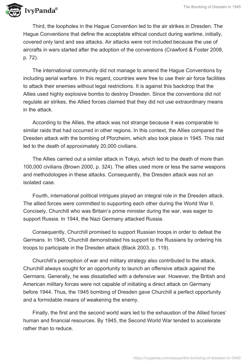 The Bombing of Dresden in 1945: Case Analysis. Page 4