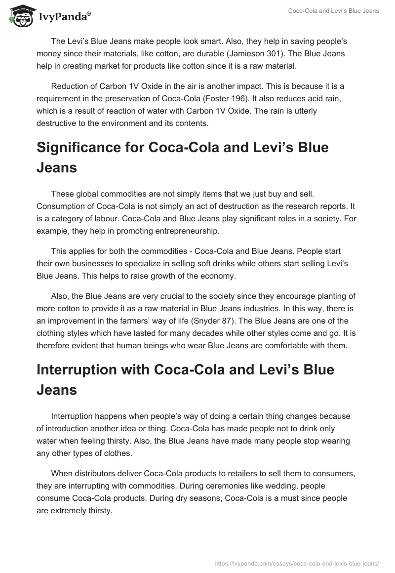Coca-Cola and Levi’s Blue Jeans. Page 2