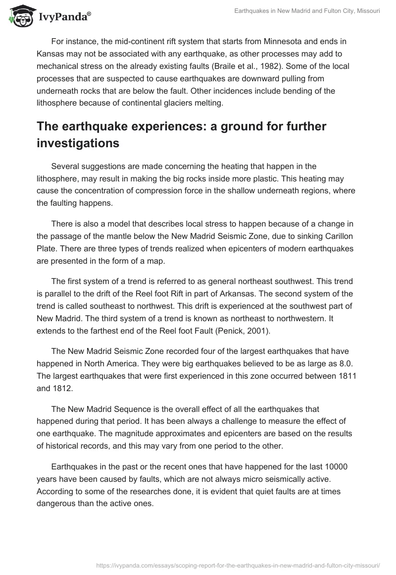 Earthquakes in New Madrid and Fulton City, Missouri. Page 4