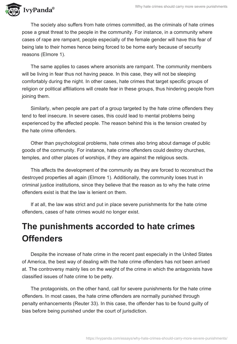 Why Hate Crimes Should Carry More Severe Punishments. Page 3
