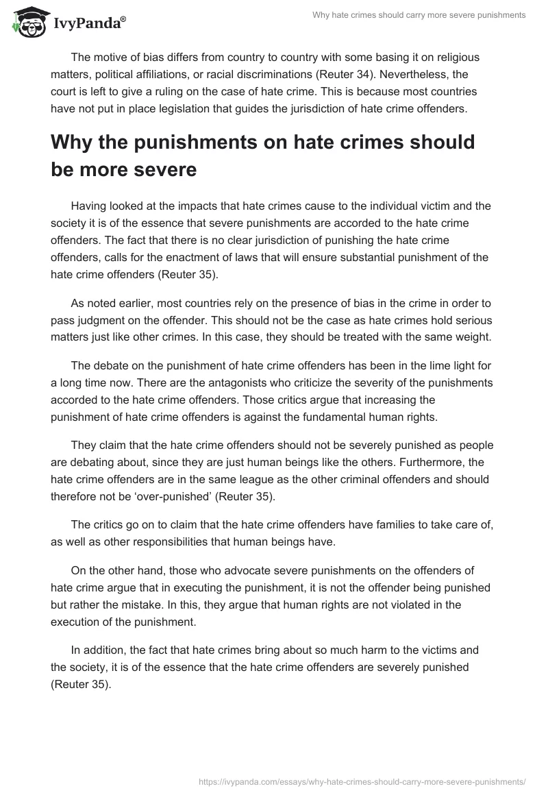 Why Hate Crimes Should Carry More Severe Punishments. Page 4