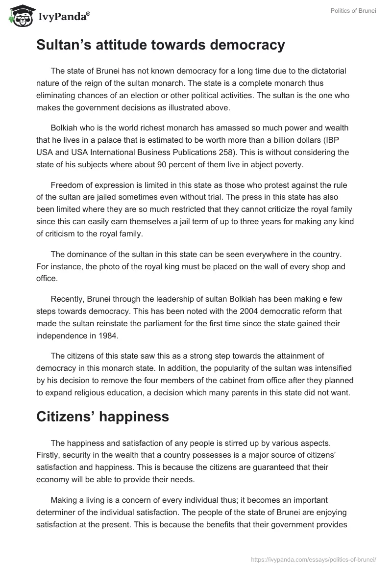 Politics of Brunei. Page 4