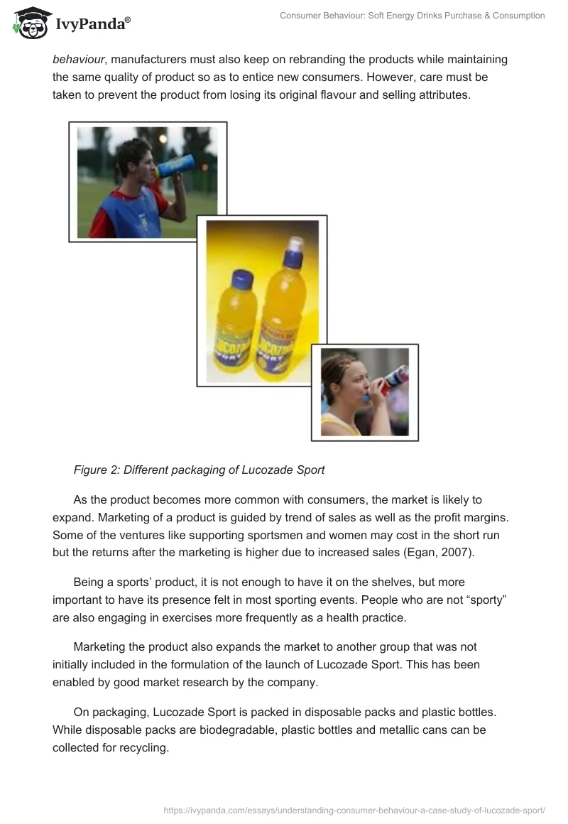 Consumer Behaviour: Soft Energy Drinks Purchase & Consumption. Page 4