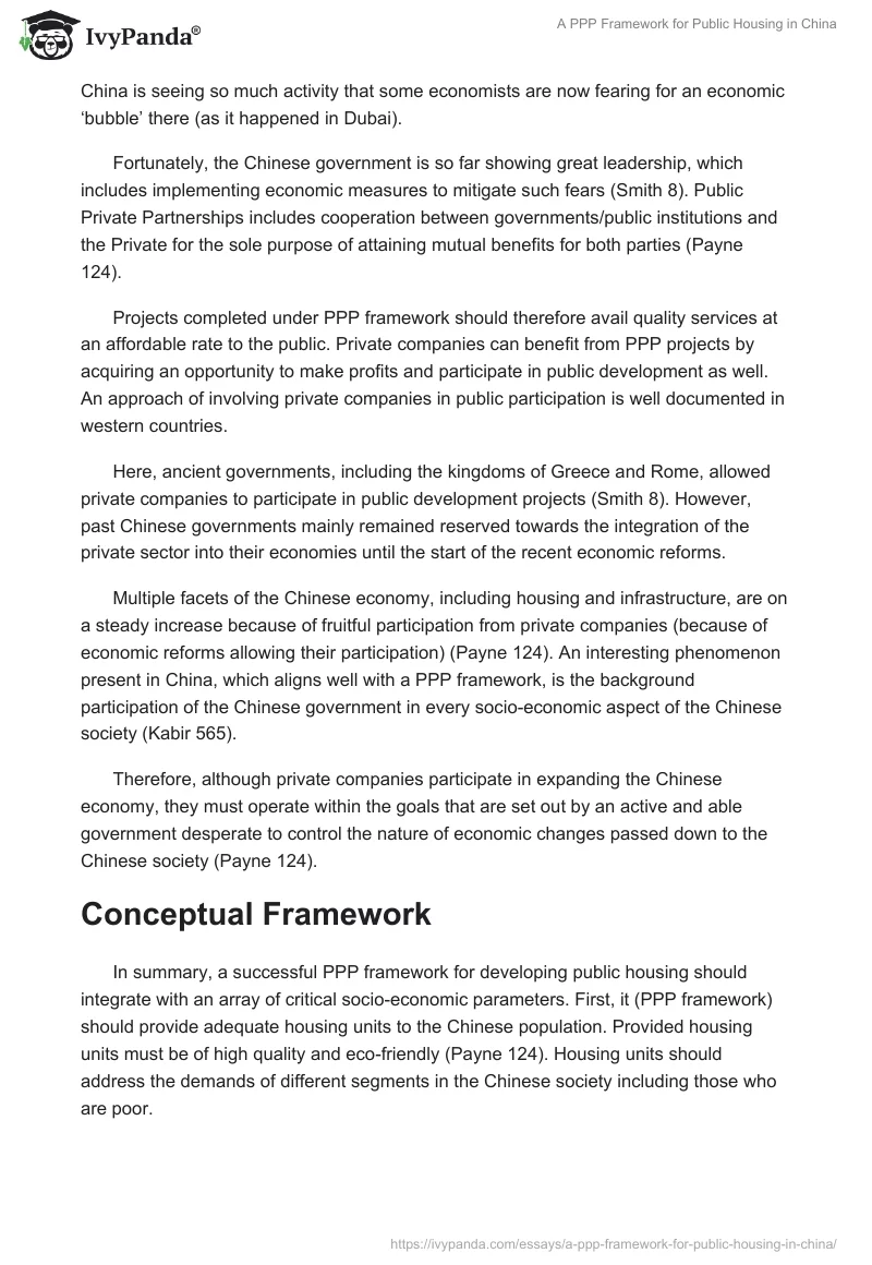 A PPP Framework for Public Housing in China. Page 2