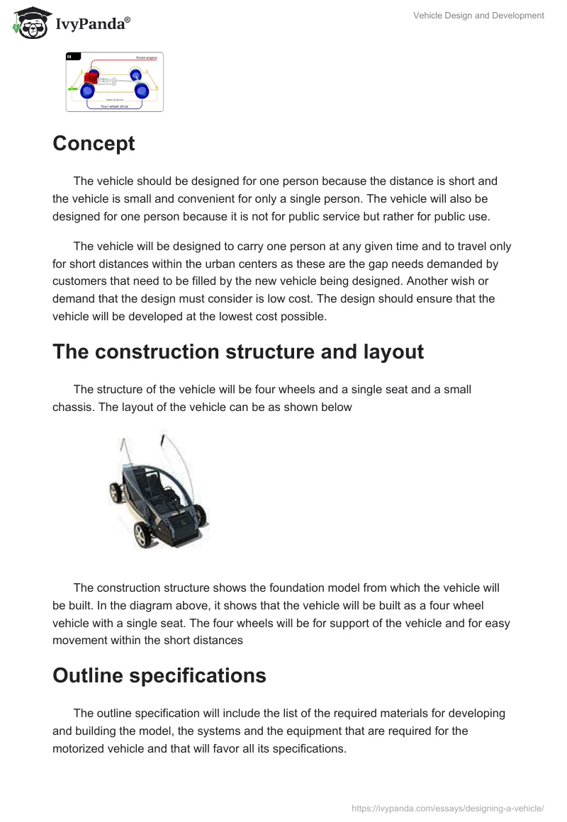 Vehicle Design and Development. Page 4