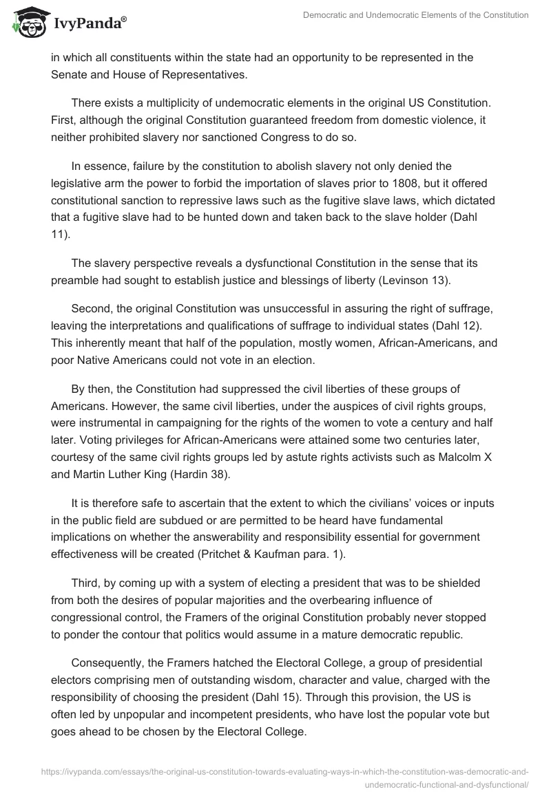 Democratic and Undemocratic Elements of the Constitution. Page 3