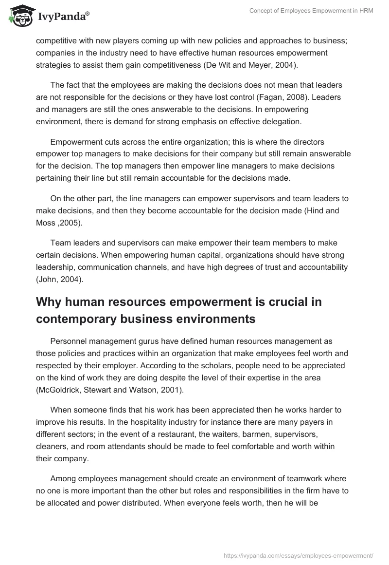 Concept of Employees Empowerment in HRM. Page 2