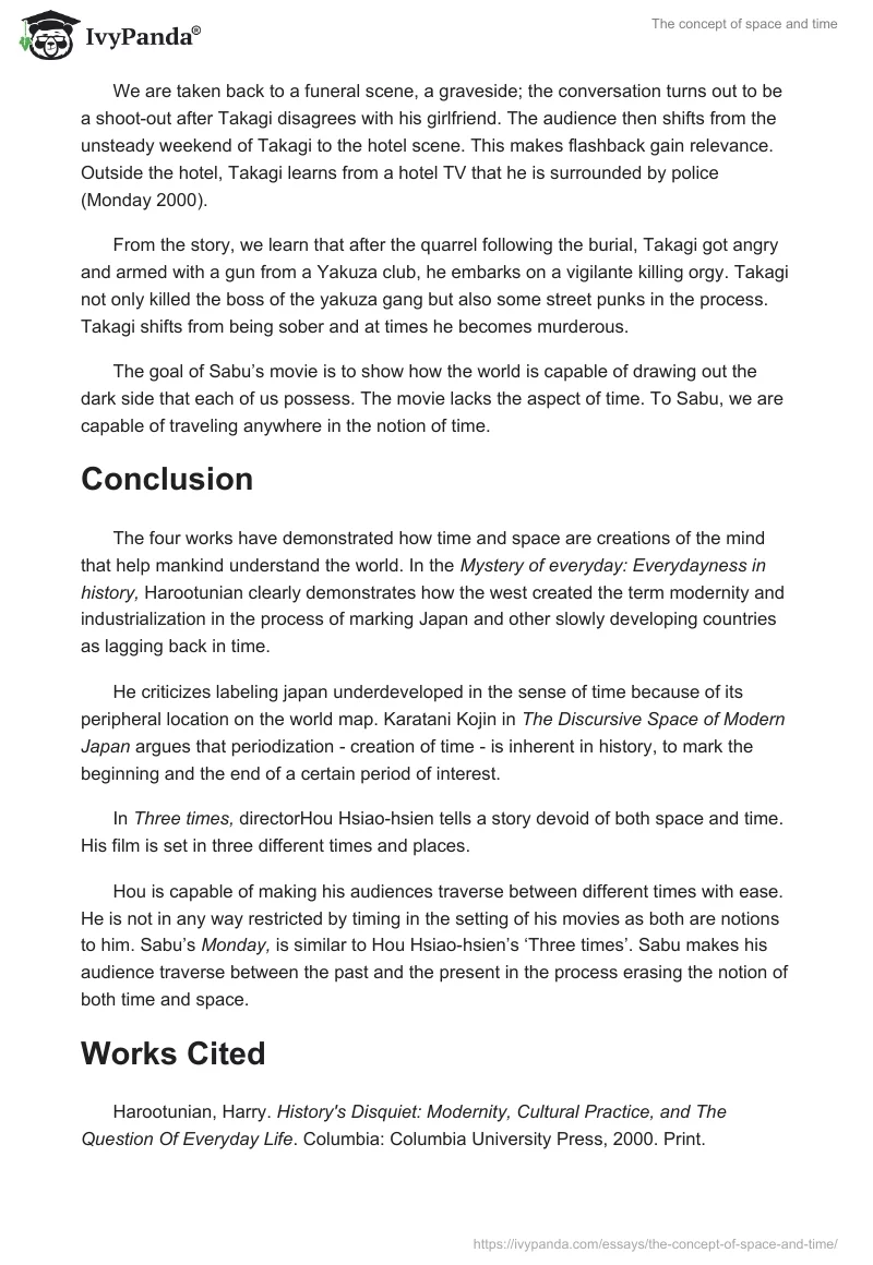 The concept of space and time. Page 5