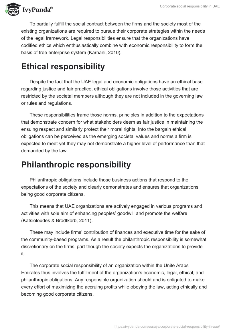 Corporate social responsibility in UAE. Page 5