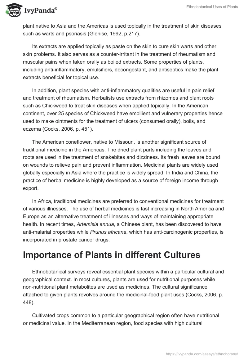 Ethnobotanical Uses of Plants. Page 4