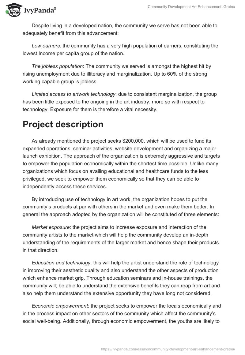 Community Development Art Enhancement: Gretna. Page 4