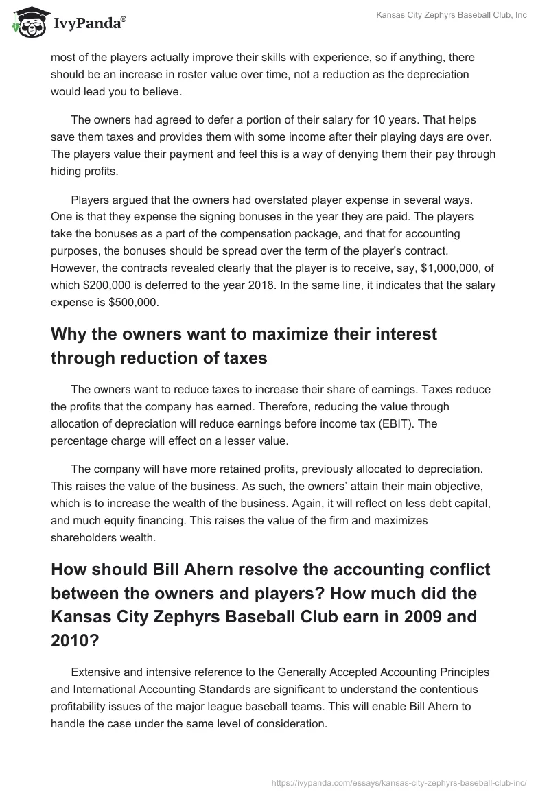 Kansas City Zephyrs Baseball Club, Inc.. Page 2