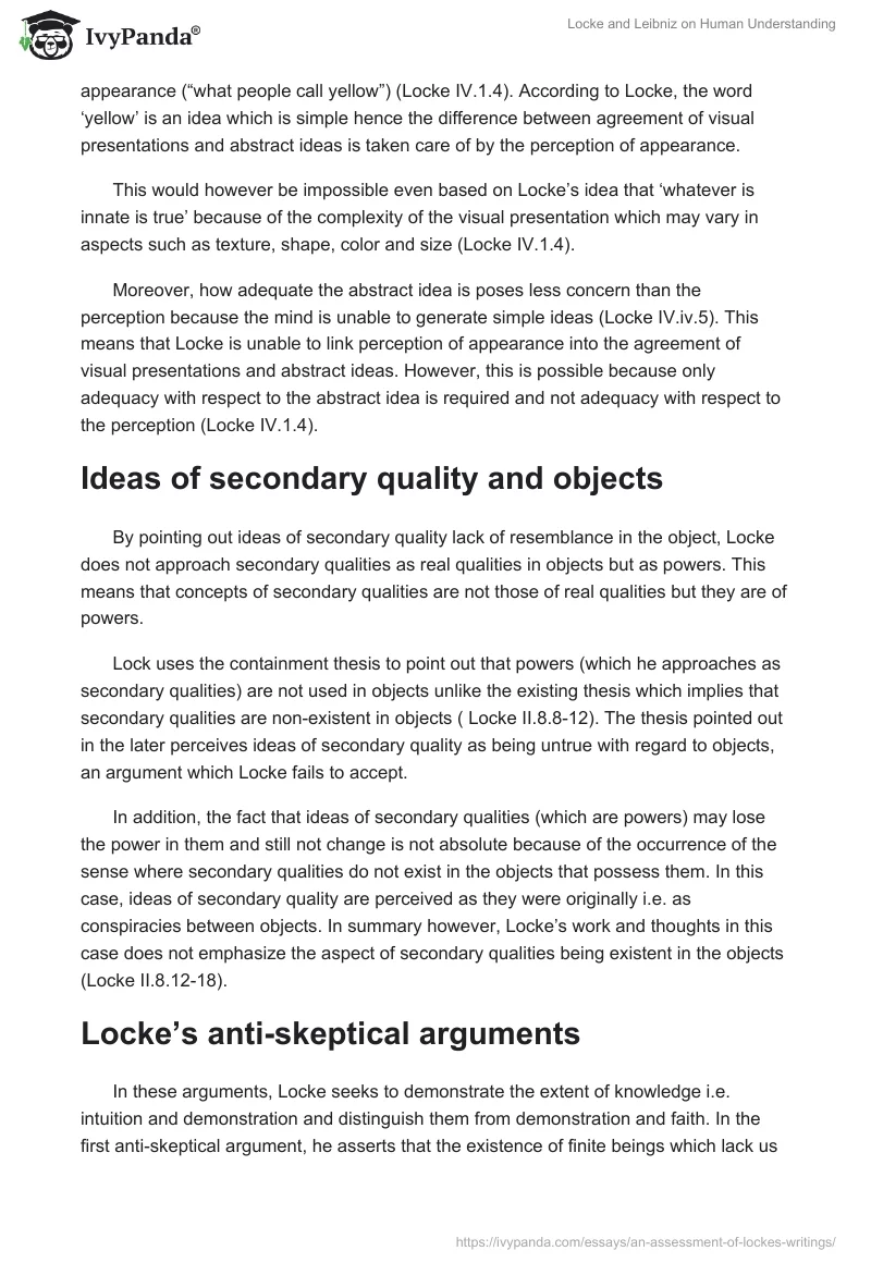 Locke and Leibniz on Human Understanding. Page 3
